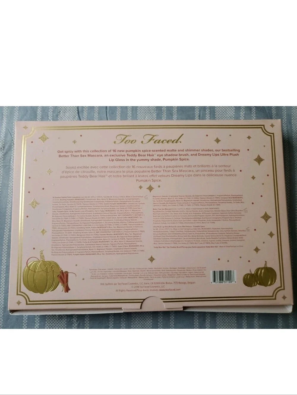 Too Faced Pumpkin Spice Eyeshadow Palette Set - New